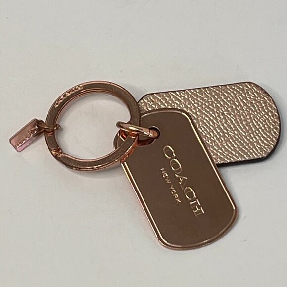 Coach Rose Gold Key Ring - Picture 1 of 6